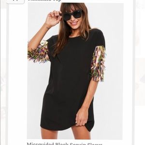 Nwt fun sequins t shirt dress size 0